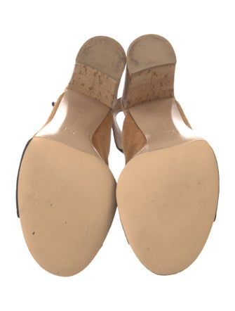 Gianvito Rossi Suede Slingback Sandals