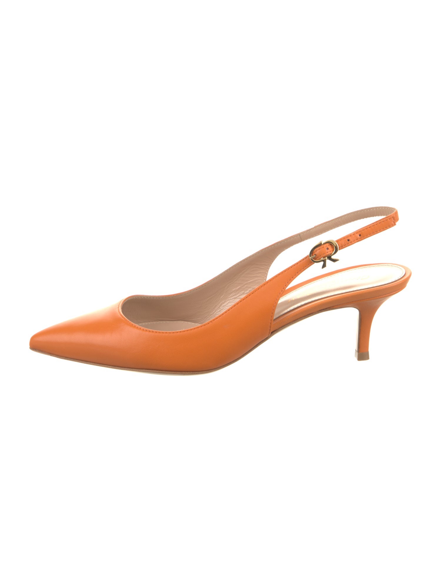 Gianvito Rossi Leather Slingback Pumps