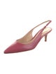 Gianvito Rossi Leather Slingback Pumps
