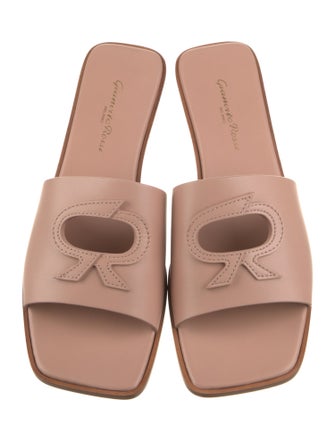 Gianvito Rossi Leather Slides