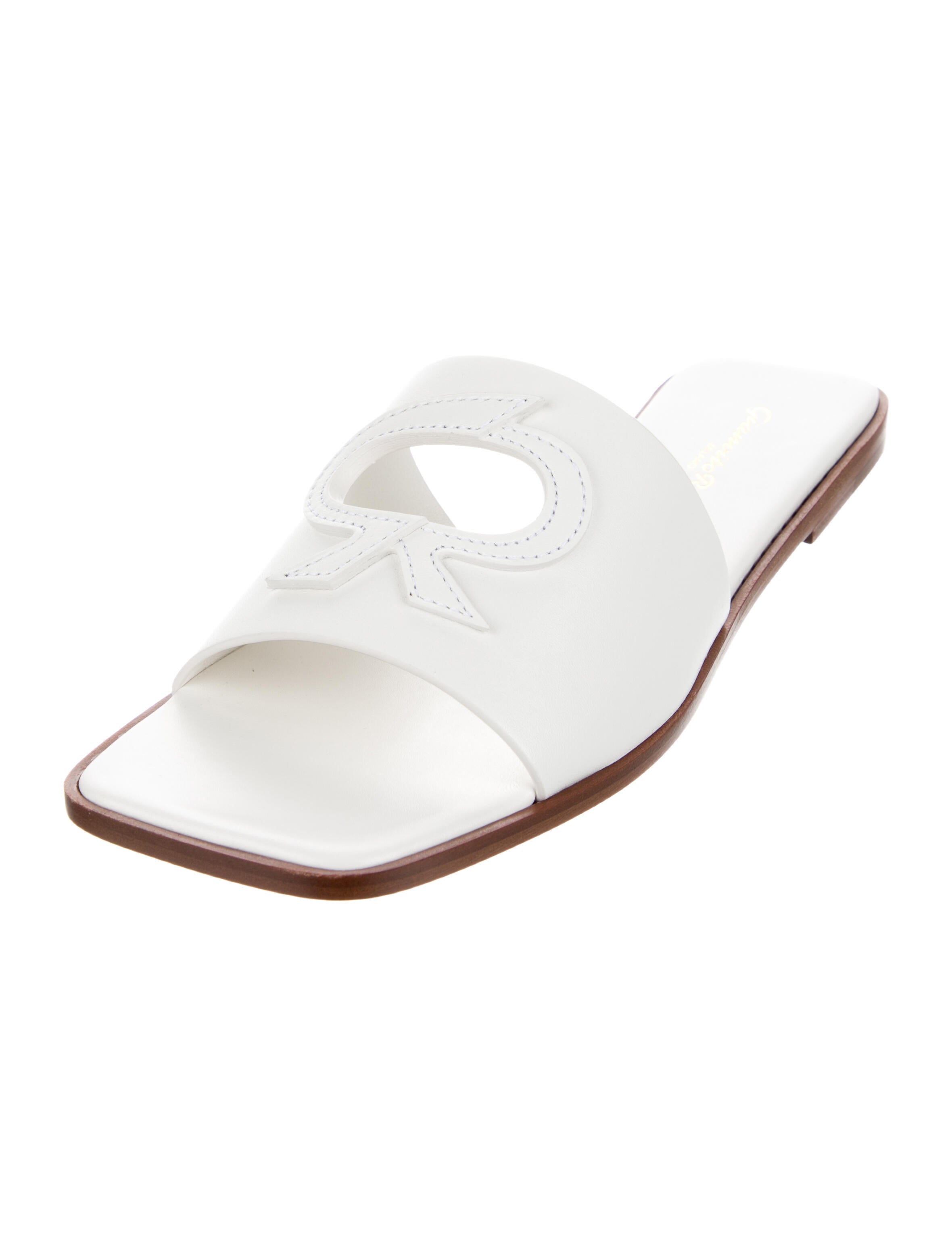 Gianvito Rossi Leather Slides
