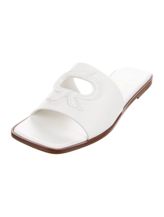 Gianvito Rossi Leather Slides