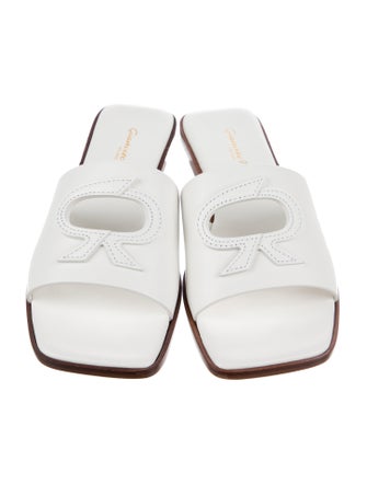 Gianvito Rossi Leather Slides