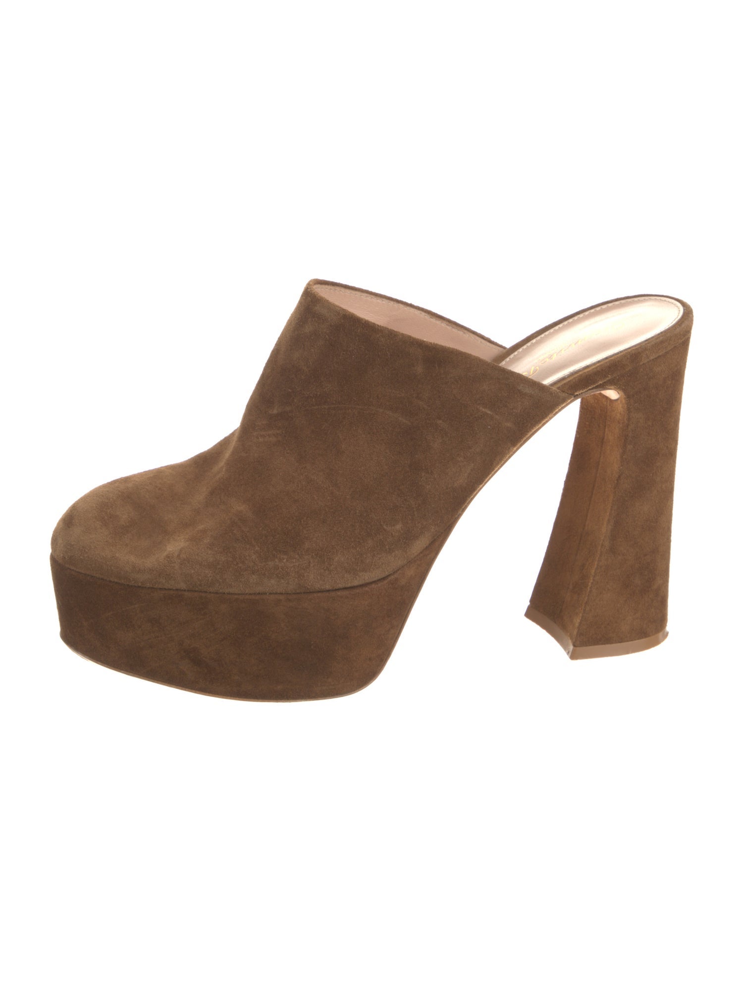 Gianvito Rossi Suede Mules