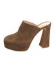 Gianvito Rossi Suede Mules