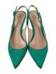 Gianvito Rossi Satin Slingback Pumps