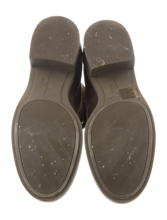 Gianvito Rossi Suede Combat Boots