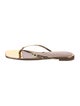 Gianvito Rossi Patent Leather Flip Flops