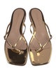 Gianvito Rossi Patent Leather Flip Flops
