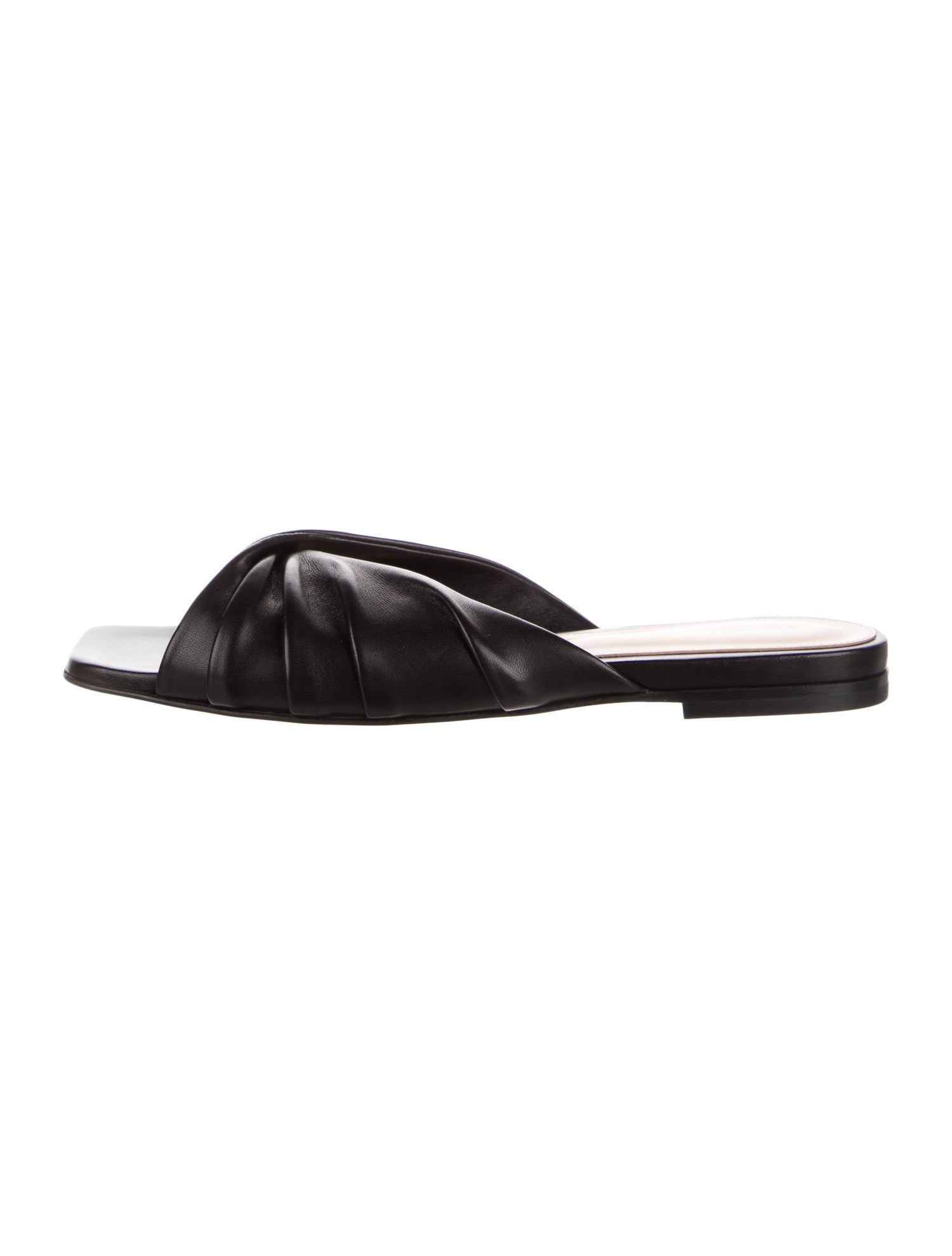サンダル・ミュール MIU MIU  Patent leather sandals Miu Miu Black Patent Leather Crystal Heel Thong Sandals Size