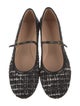 Gianvito Rossi Tweed Tweed Pattern Mary Jane Flats