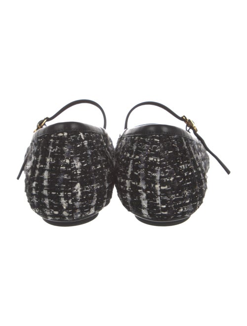 Gianvito Rossi Tweed Tweed Pattern Mary Jane Flats