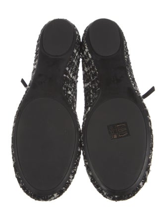 Gianvito Rossi Tweed Tweed Pattern Mary Jane Flats