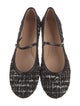 Gianvito Rossi Tweed Tweed Pattern Mary Jane Flats