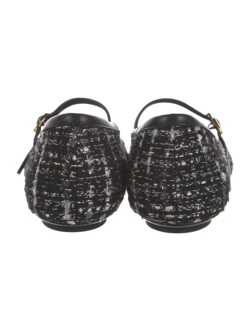 Gianvito Rossi Tweed Tweed Pattern Mary Jane Flats