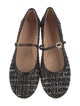 Gianvito Rossi Tweed Tweed Pattern Mary Jane Flats