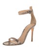 Gianvito Rossi Snakeskin Animal Print Sandals