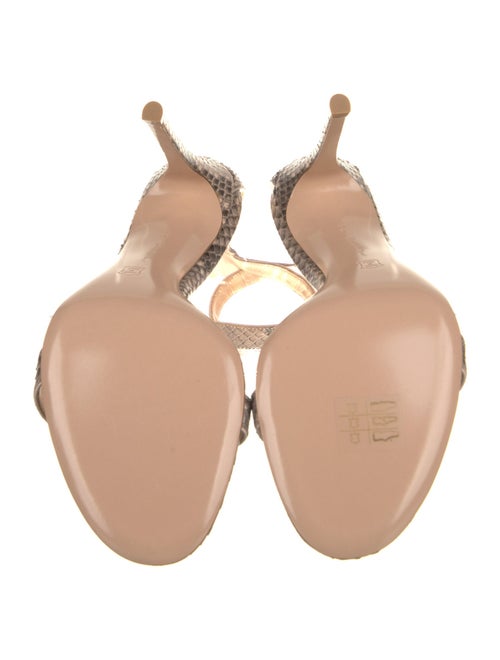 Gianvito Rossi Snakeskin Animal Print Sandals