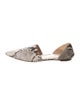 Gianvito Rossi Snakeskin Animal Print D'Orsay Flats