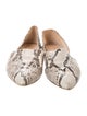 Gianvito Rossi Snakeskin Animal Print D'Orsay Flats