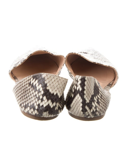 Gianvito Rossi Snakeskin Animal Print D'Orsay Flats
