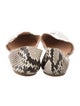 Gianvito Rossi Snakeskin Animal Print D'Orsay Flats