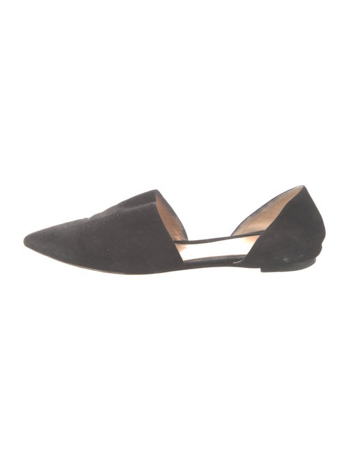 Gianvito Rossi Suede D'Orsay Flats