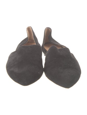 Gianvito Rossi Suede D'Orsay Flats