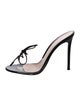 Gianvito Rossi PVC Bow Accents Slides
