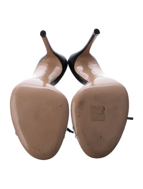 Gianvito Rossi PVC Bow Accents Slides