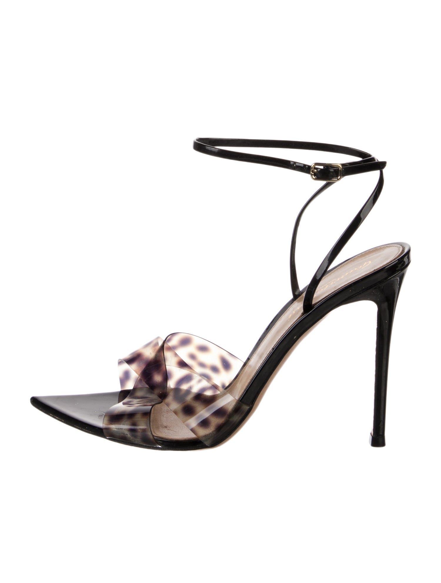 Gianvito Rossi PVC Animal Print Sandals