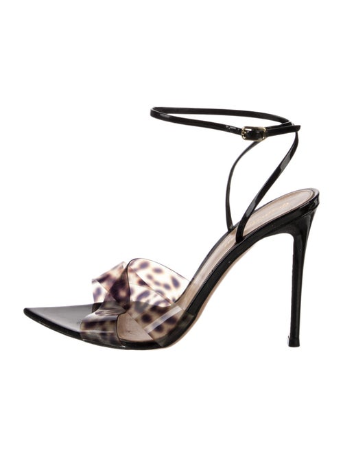Gianvito Rossi PVC Animal Print Sandals