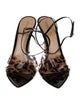 Gianvito Rossi PVC Animal Print Sandals