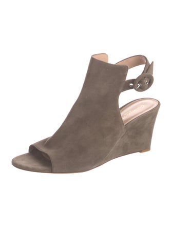 Gianvito Rossi Suede Slingback Sandals