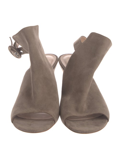 Gianvito Rossi Suede Slingback Sandals