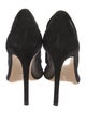 Gianvito Rossi Suede Mesh Accents Pumps
