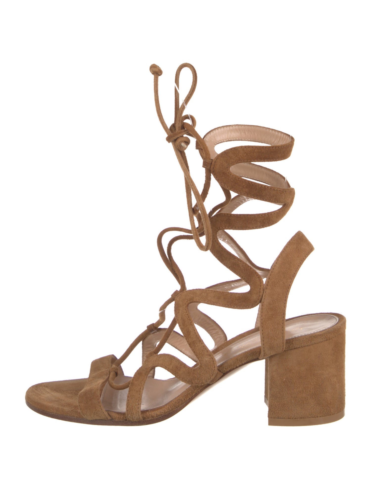 Gianvito Rossi Suede Gladiator Sandals
