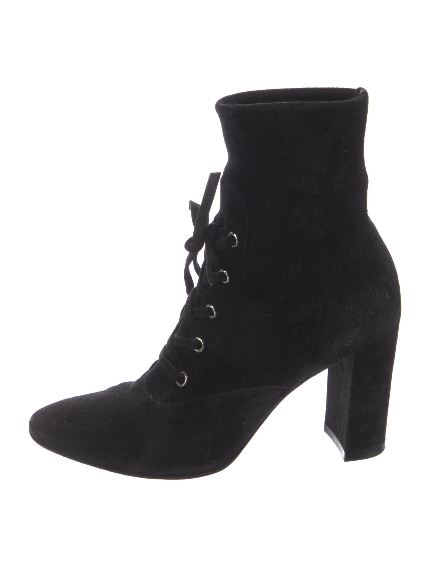 Gianvito Rossi Suede Lace-Up Boots