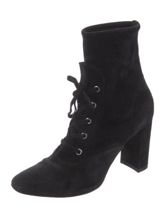 Gianvito Rossi Suede Lace-Up Boots