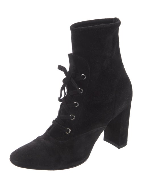 Gianvito Rossi Suede Lace-Up Boots