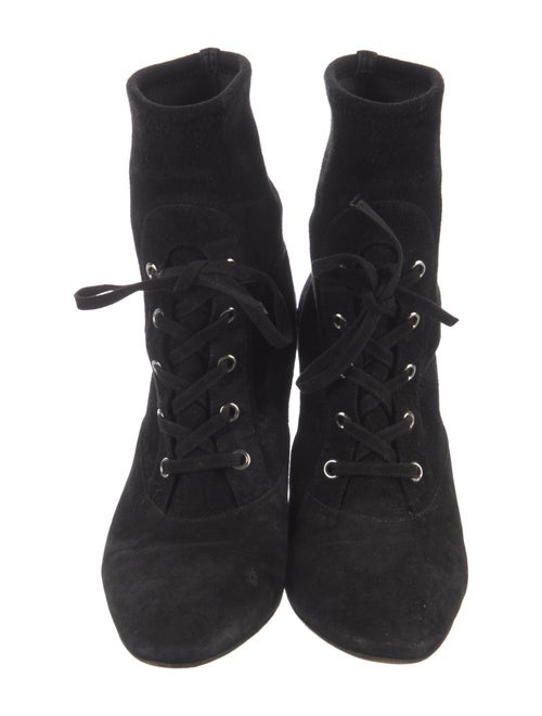 Gianvito Rossi Suede Lace-Up Boots