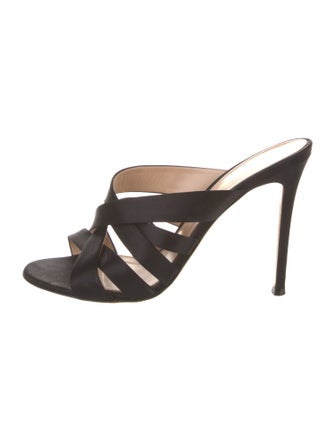 Gianvito Rossi Satin Slides