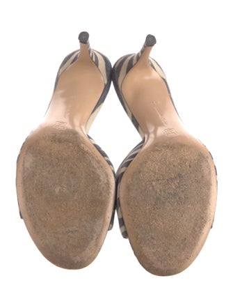 Gianvito Rossi Suede Printed Slides