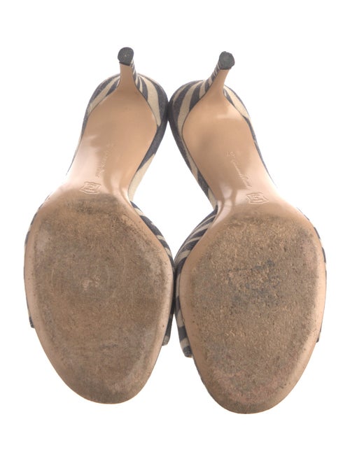 Gianvito Rossi Suede Printed Slides