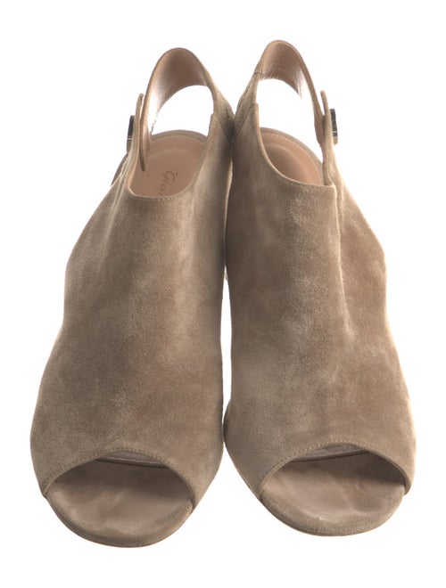 Gianvito Rossi Suede Slingback Pumps