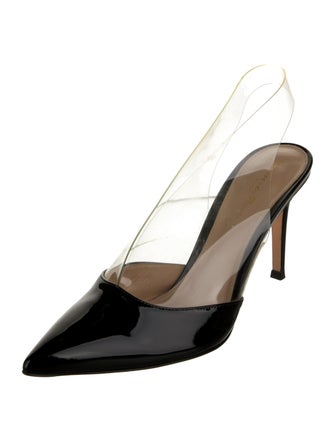 Gianvito Rossi Patent Leather T-Strap Pumps
