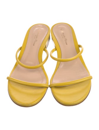 Gianvito Rossi Leather Slides