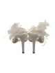Gianvito Rossi PVC Feather Trim Slides