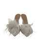 Gianvito Rossi PVC Feather Trim Slides