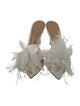 Gianvito Rossi PVC Feather Trim Slides